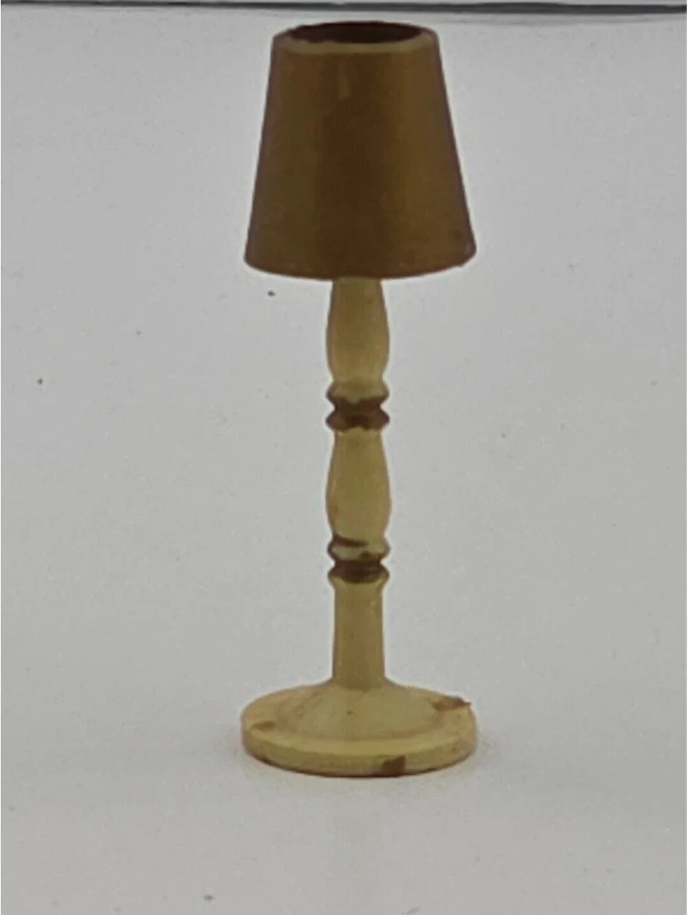 Vintage Louis Marx Style Dollhouse Floor Lamp 1:48 Miniature Plastic 1.75”
